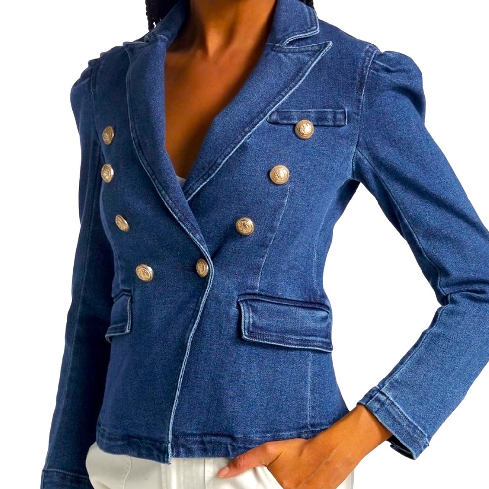 Generation Love Sutton Denim Blazer Sz M Worn 2x